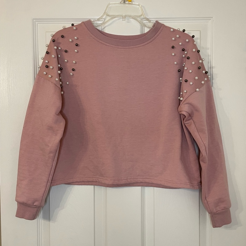 Charlotte Russe beaded sweatshirt